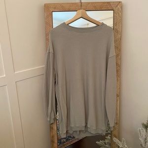 Light blue/gray corded pull over, size extra small